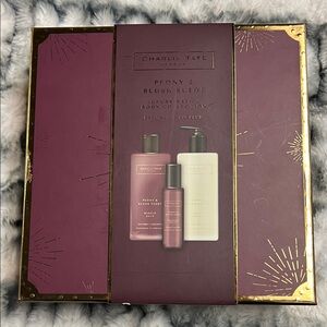 Peony & Blush Suede Bath Collection - Purple and White